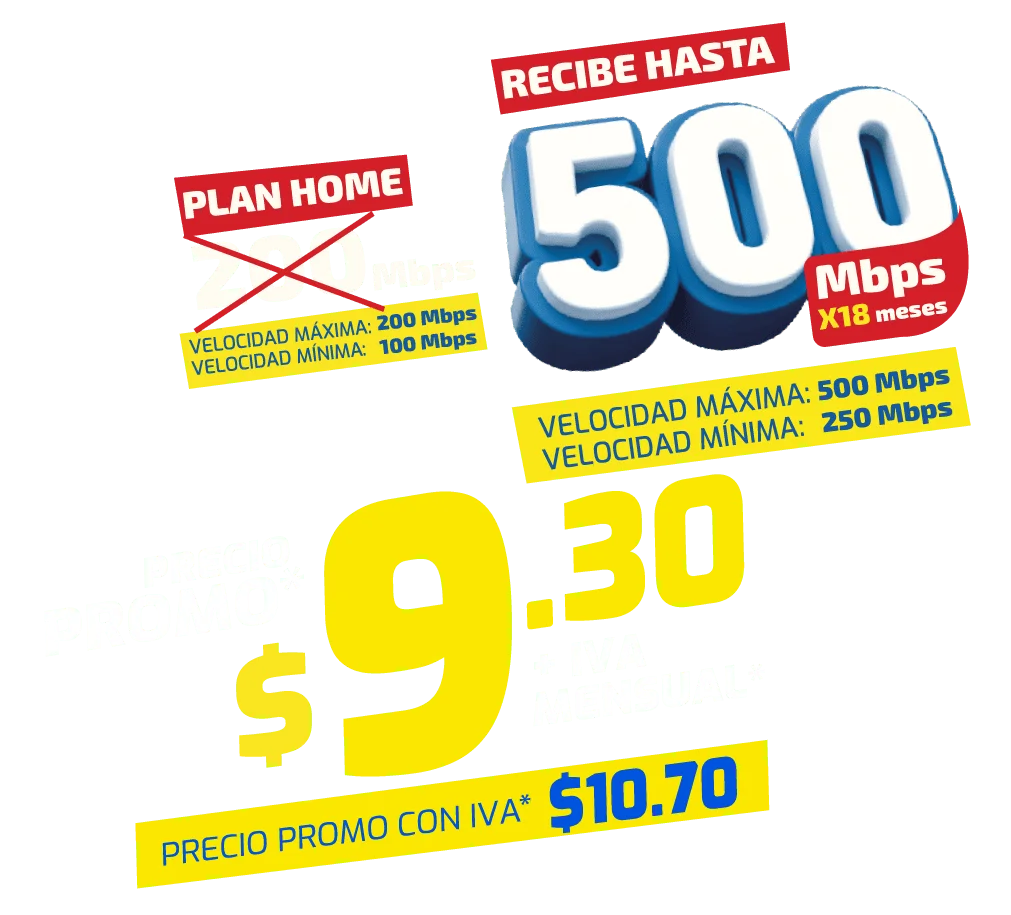 Plan 500mbps